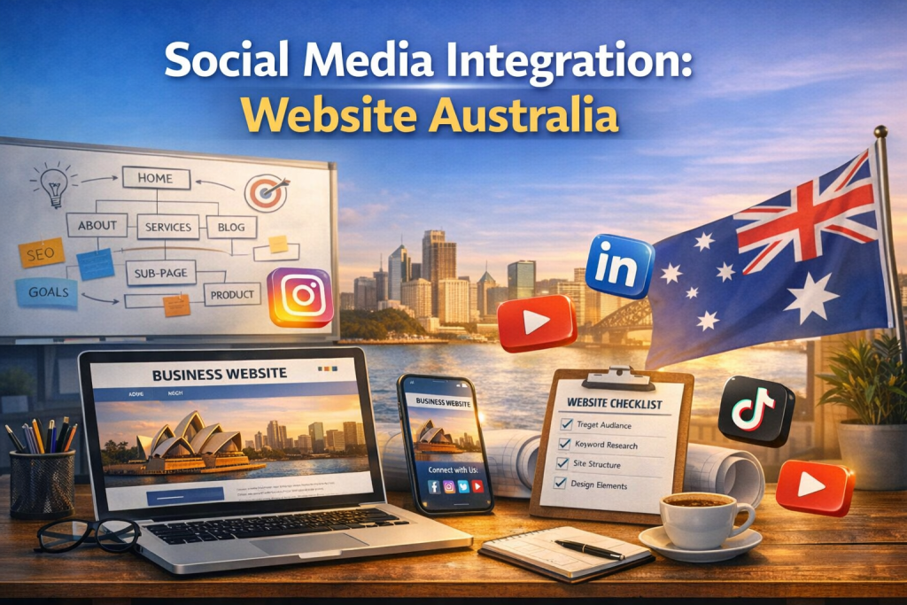 social media integration with a web site
